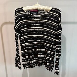 Superdry Monochrome Striped Knit Top